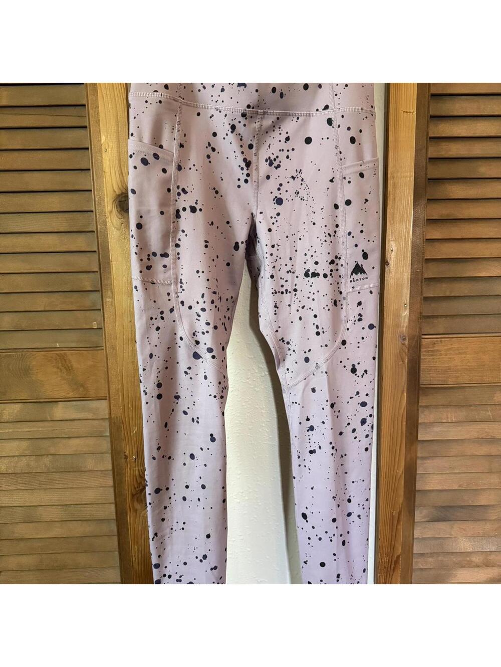 Burton elderberry splatter print smooth 7/8 leggings